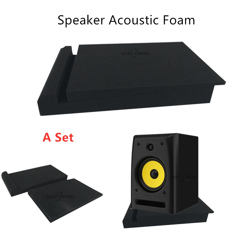 Studio Monitor Speaker Foam Isolation Pads Foam Sponge Studio Monitor