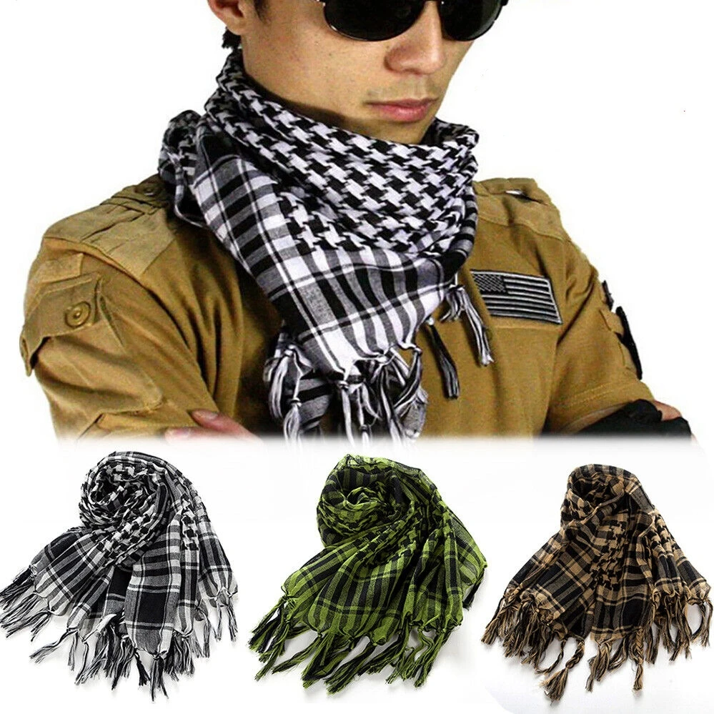IBLUELOVER Sciarpa Shemagh Araba Da Uomo Medio Oriente Keffiyeh - Foto 13