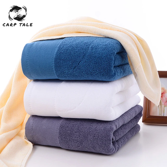 100% Cotton Bath Towel Thick Soft Absorbent Bath Towels Washcloth Solid  Color Bathroom Face Hand Shower Towel 35*75cm/70*140cm - AliExpress