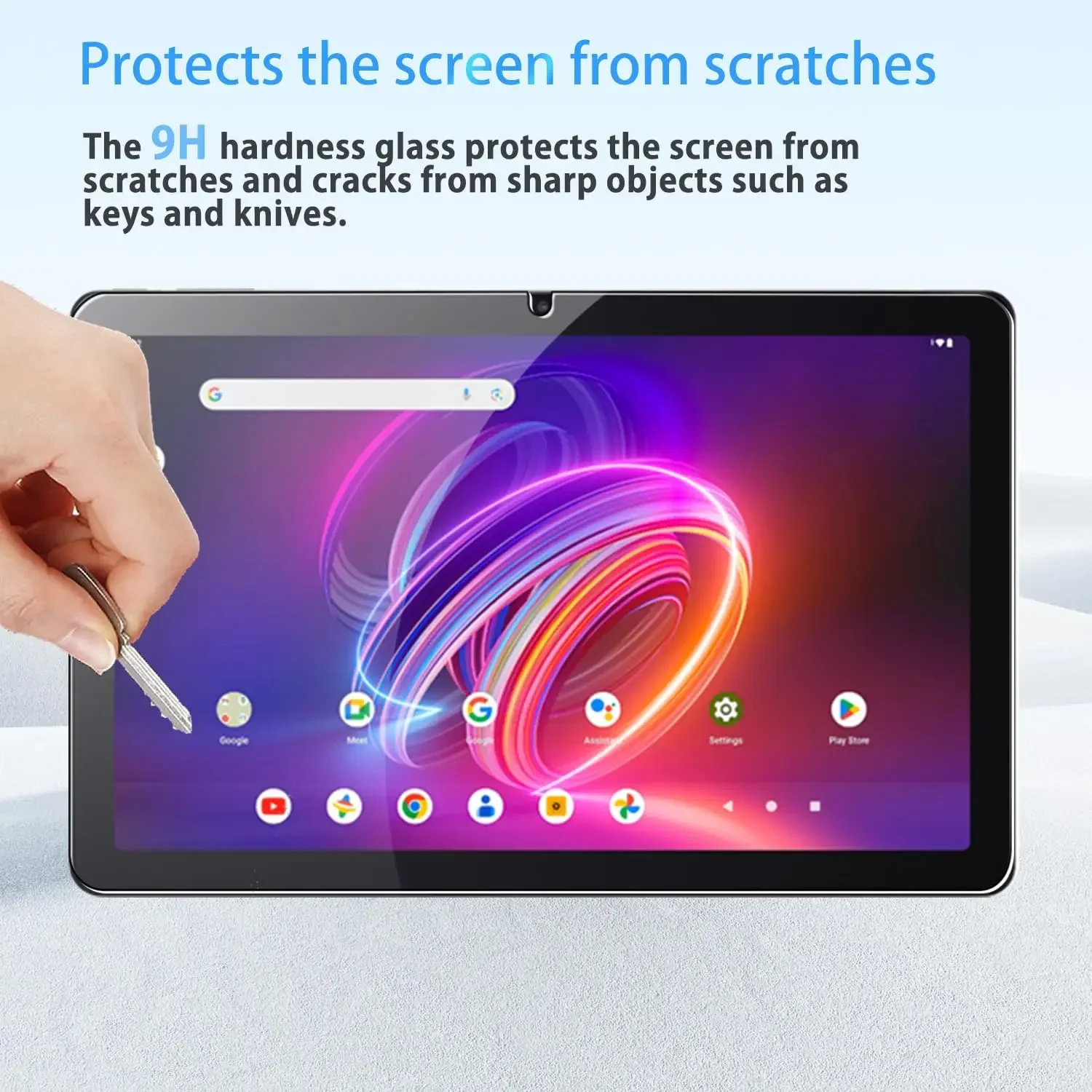 2 Pack Tempered Glass Protector for Acer Iconia Tab P10 10.4 Inch 2023 Tablet Screen Protectors Anti-Scratch HD Clear Film 3
