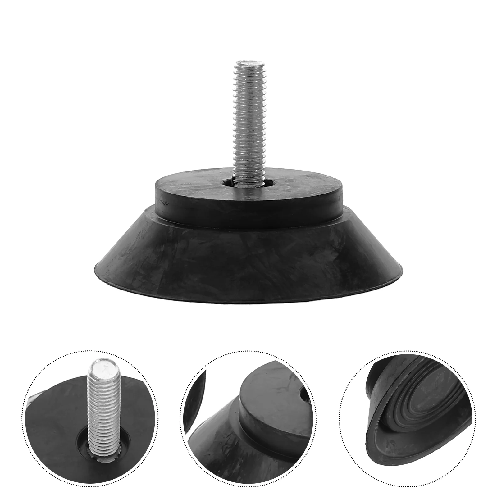2 Pcs Tumbler Rubber Suction Cup Appliance Leveling Feet Adjustable Furniture Adjusting Foot Legs for