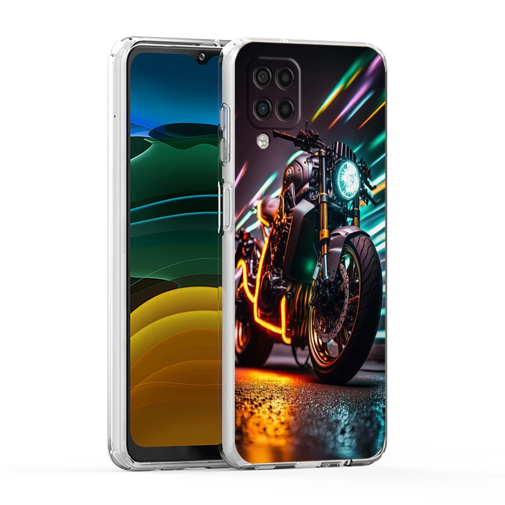 Transparent TPU Motorcycle Phone Case - Durable Protective Shell