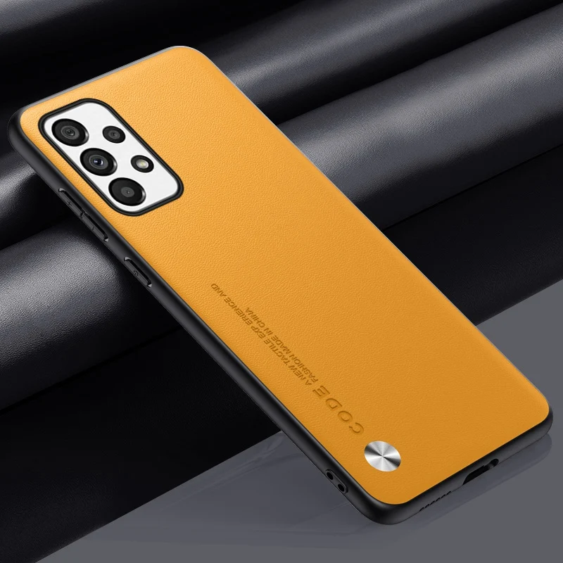 Premium PU Leather Silicone Protective Phone Case - Elegant Back Cover Coque