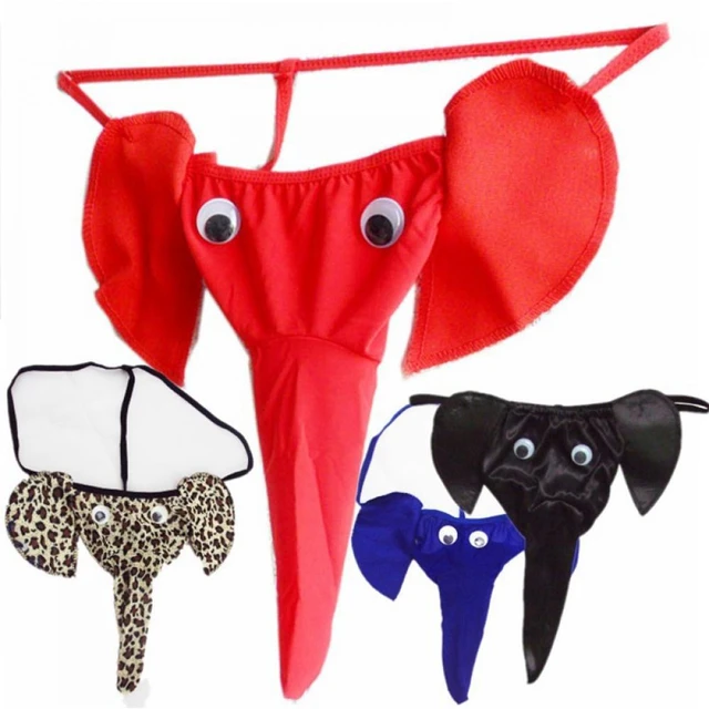 Sexy Briefs T-back Lingerie Underwear G-string Thong Elephant - AliExpress