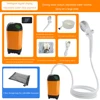 Outdoor Camping Shower IPX7 Waterproof with Digital Display Portable Electric Shower Pump for Hiking Travel Beach Pet Watering 4