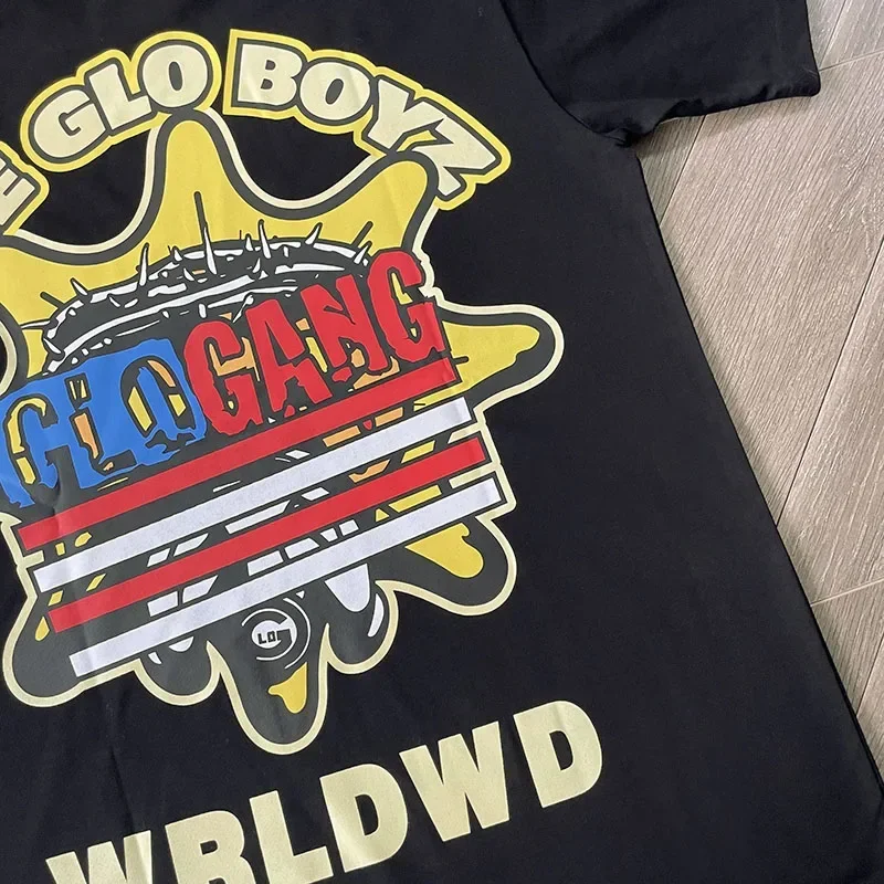 Glo Gang Boyz Worldwide Tee Drinks cartoon men's and women's