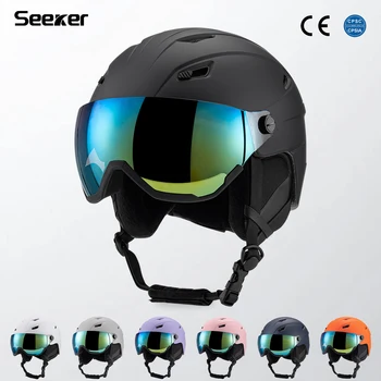 SEEKER Integrated Ski Helmet with Snow Goggles 1