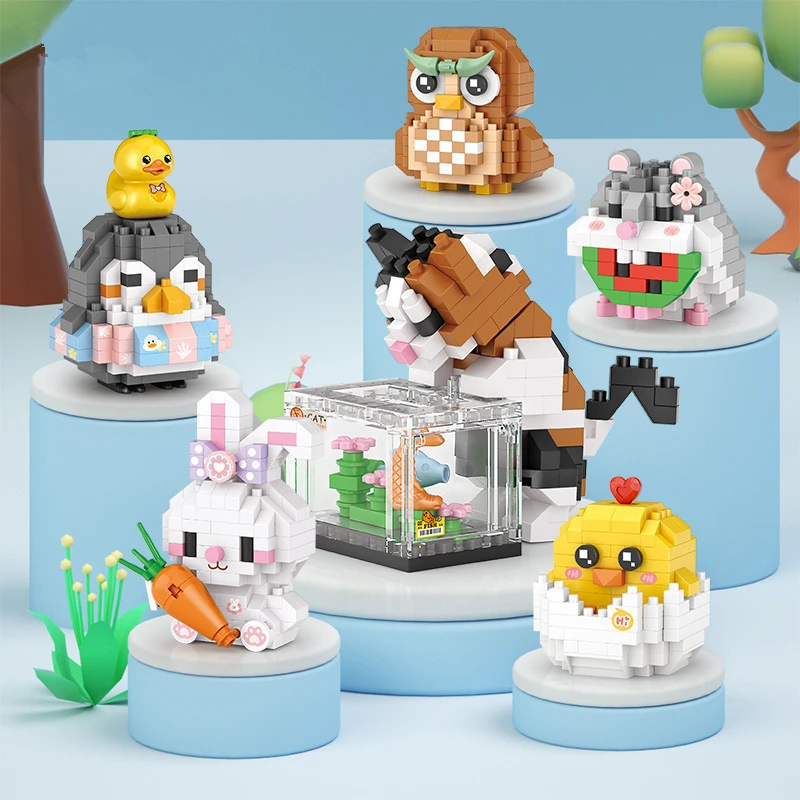 Cute Animal Building Blocks Kit 3