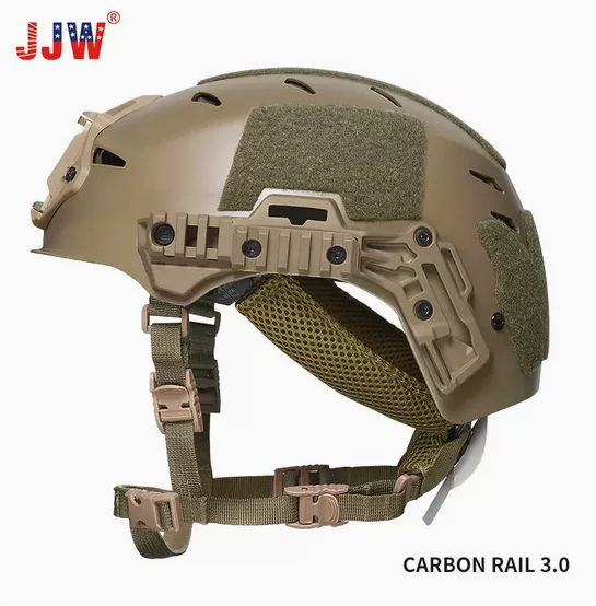 JJW-CORE軽い炭素繊维の戦術的なヘルメット、チームEXCEL、Rail3.0