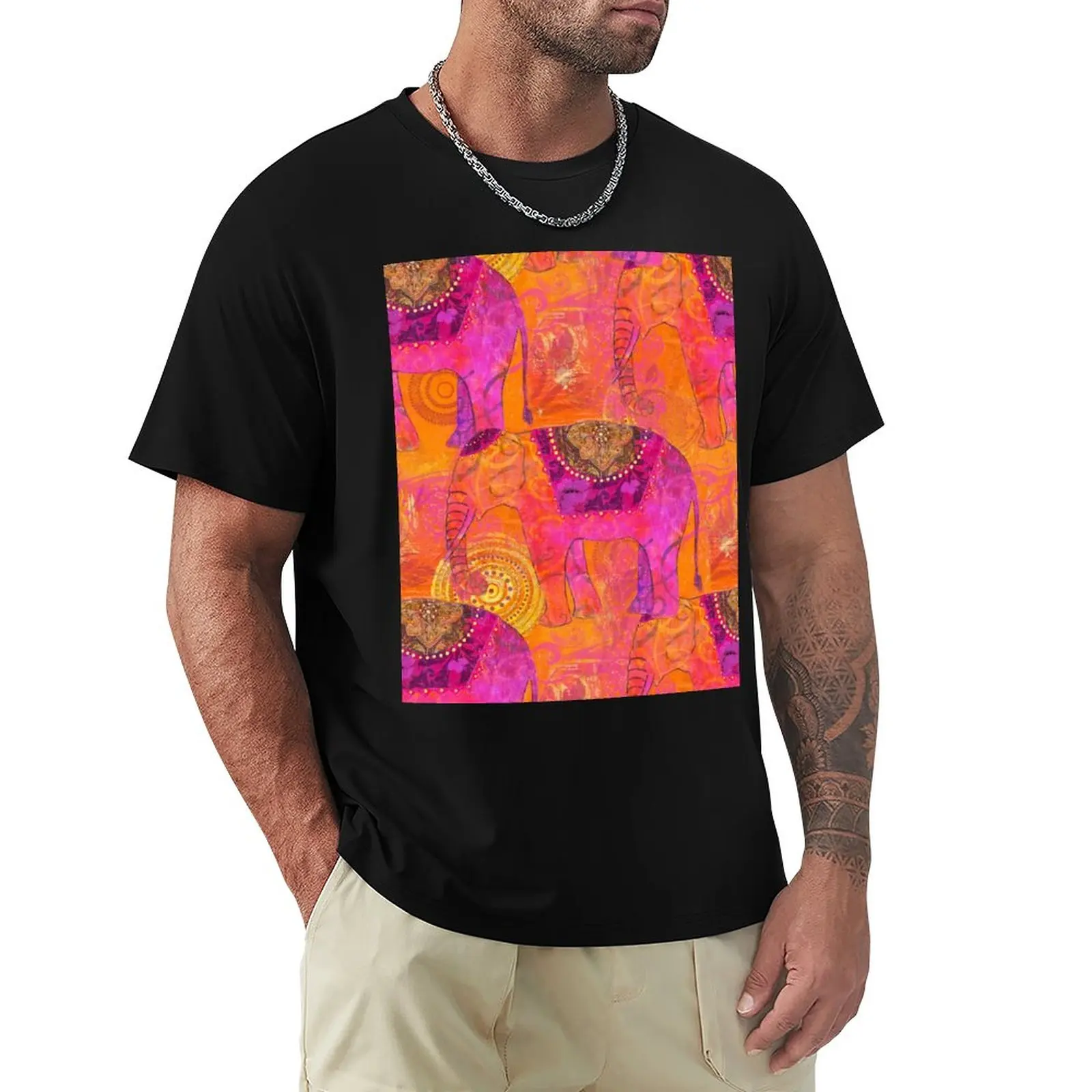 

Happy Elephant II T-Shirt hippie clothes Aesthetic clothing boys white t shirts mens graphic t-shirts