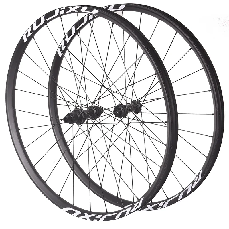 

The latest MTB mountain bike 26/27.5/29 "aluminum alloy bike wheel set, Boost Thru untuk 36T, HG/XD/MS,Disc Brake 28H, compatibl