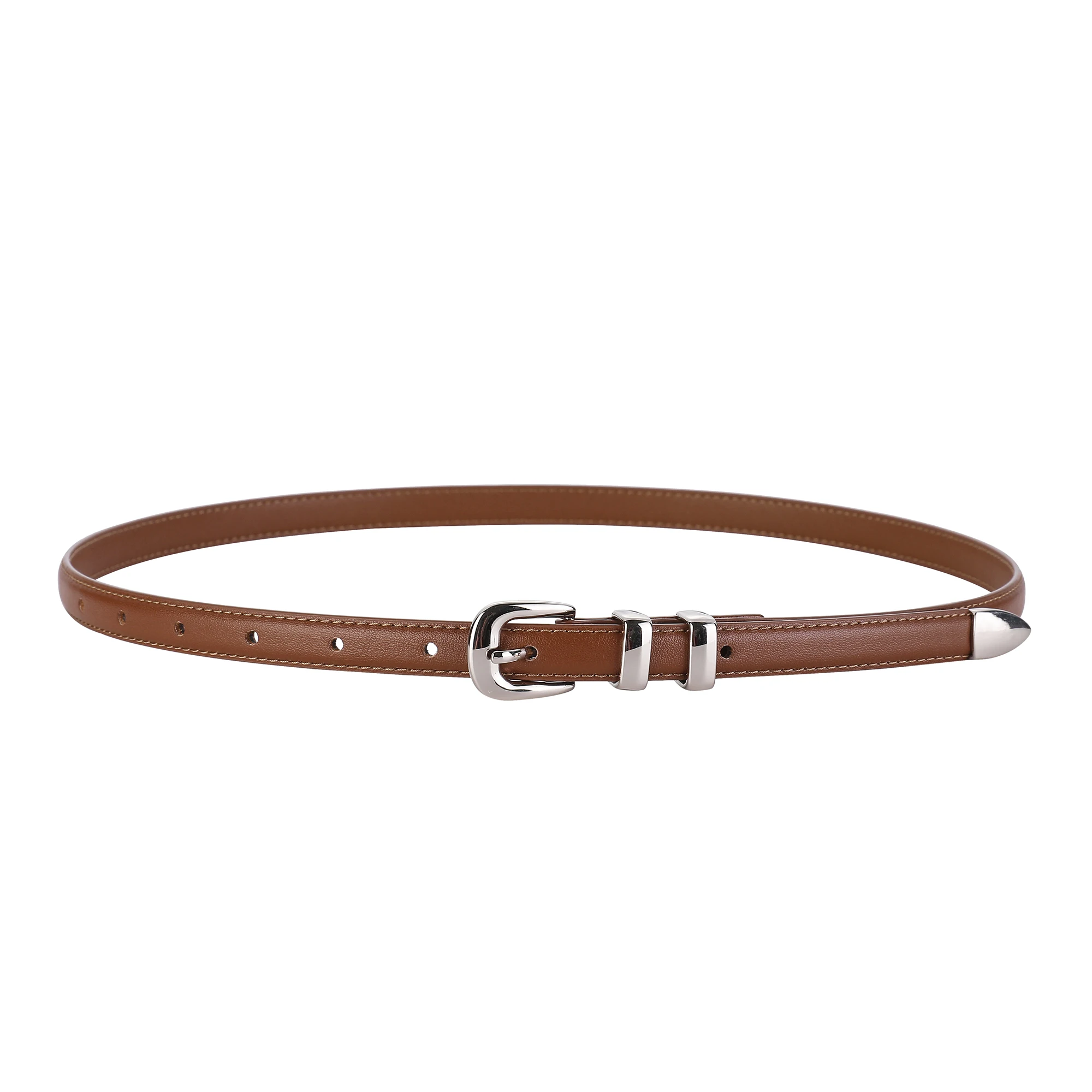 Mode Einstellbare Dünne Gürtel Luxus Hohe Qualität Leder Weibliche Designer Gürtel Koreanische Korsett Metall Schnalle Gürtel – Detail 9