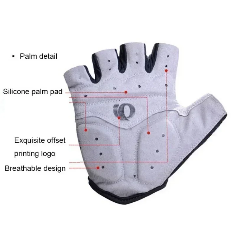 1Pair Gel Half Finger Cycling Gloves Anti-Slip Anti-sweat Anti Shock MTB Road Bike Gloves Bicycle Left-Right Hand Gloves 5