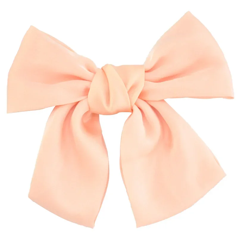 Elegant Satin Butterfly Hair Bow Clip - Trendy Bowknot Accessory