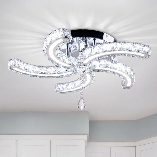 2024년의 조명 혁신: 현대적이고 우아한 LED 낫 크리스탈 천장 조명