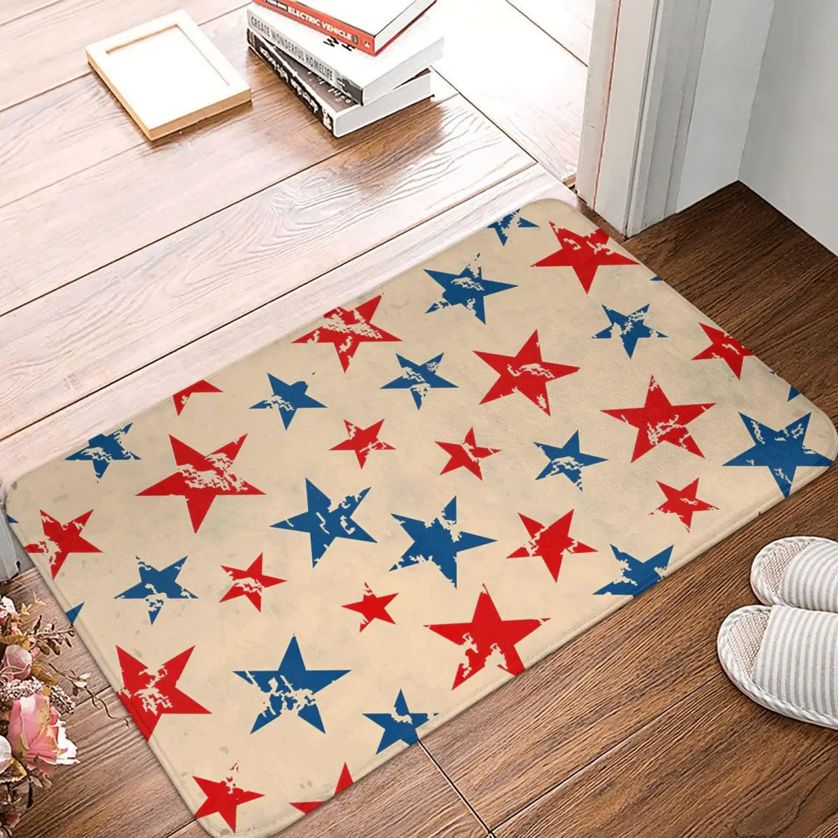 

Seamless Pattern For 4th Of July,independence Day Doormat Rug carpet Mat Footpad Bath mat Non-slip durable Washable