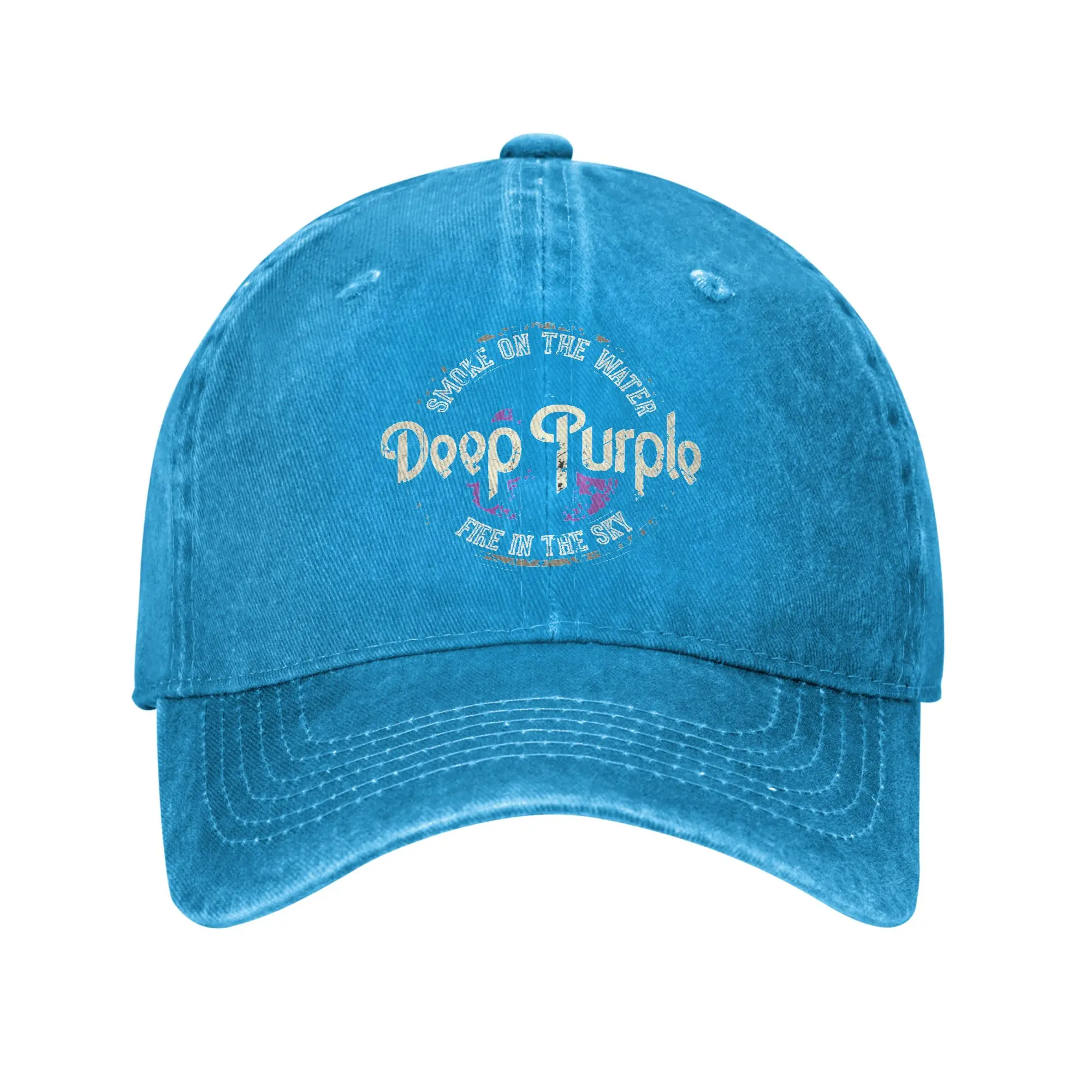 Deep Purple Baseball Cap - Washed Street Style Unisex Hat