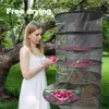 2/4/6/8 Layer Herb Drying Rack Net for Vegetables Flower Plant Mesh Drying Net Bud Dryer Hanging Rack Folding Plant Herb Dry Net 6