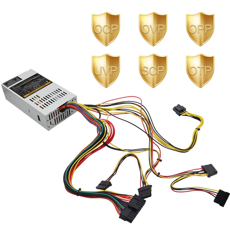 T.F.SKYWINDINTL 1U 플렉스 전원 공급 장치 POS 기계용 350W 무소음 팬 PSU 산업용 PC 미니 ITX 게임용 데스크탑 컴퓨터 PSU