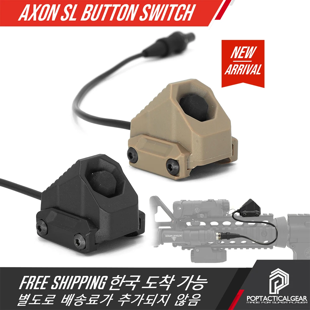 

Tactical Lightweight AXON SL Romote Button Switch 7" Cable Made By Nylon For SF M300 M600 Series Scout Weapon Light Black/TAN