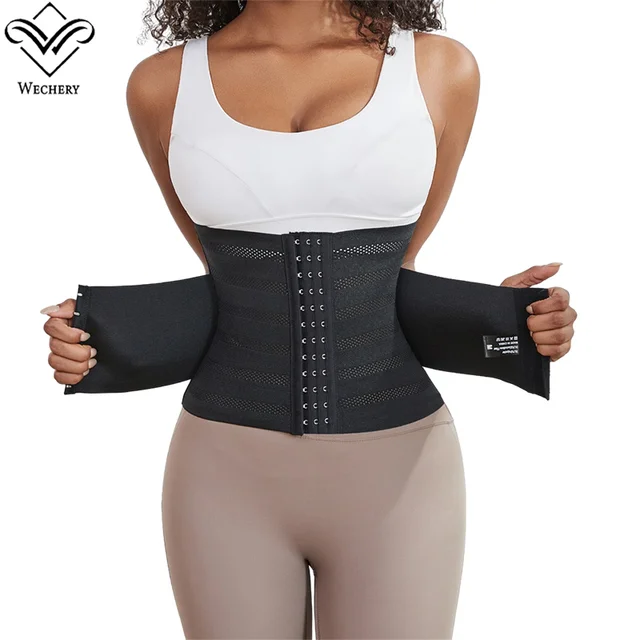Wechery Women's Shaping Girdles Body Reducer Tummy Control Shapewear Mesh Ventilation Waist Trainers