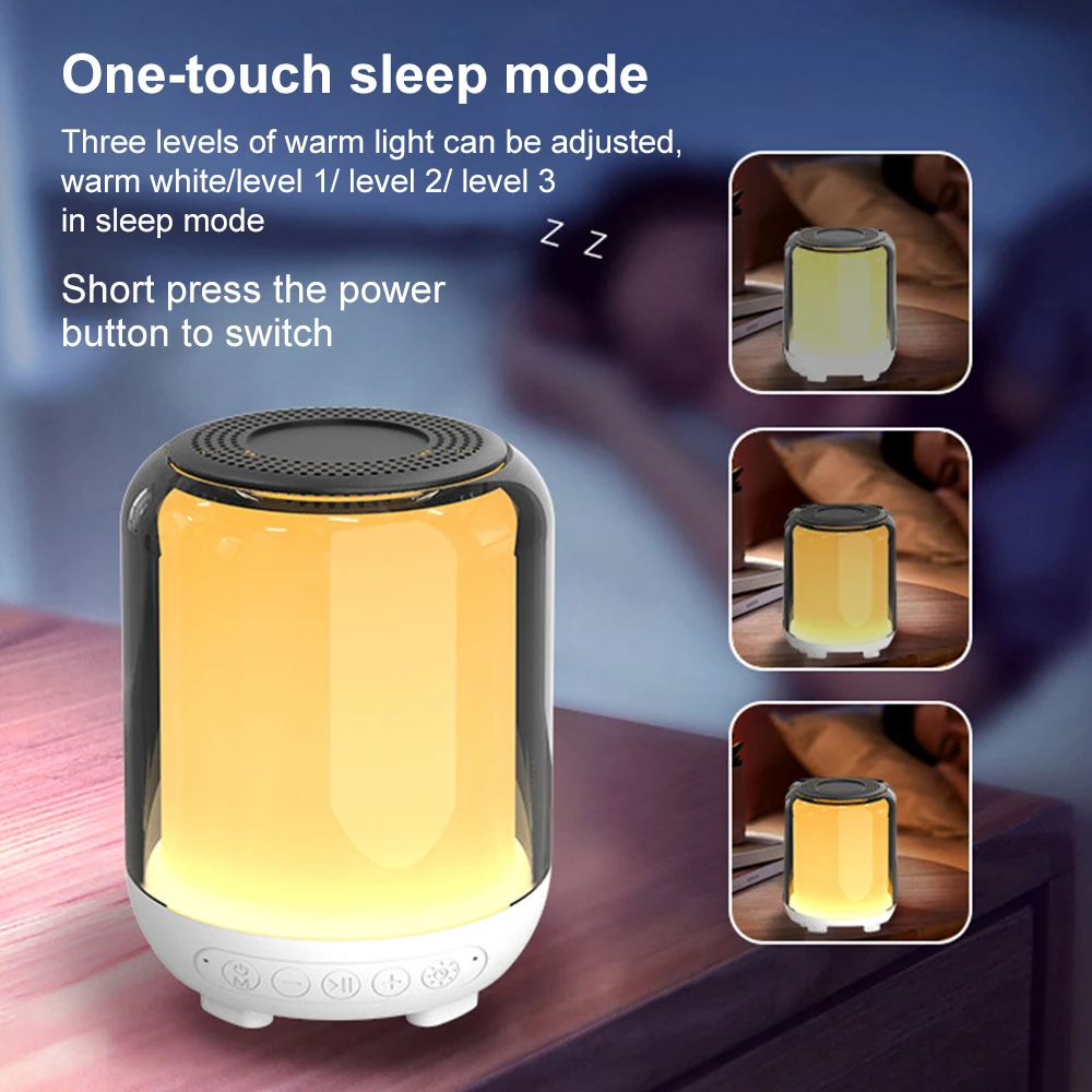 White Noise Machine Sleep Speaker Portable Baby Sleep Machine Soothing Sounds Therapy Sound Monitor Generator for Relax