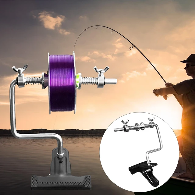 Fish Line Spooler with Clamp Type Aluminum Alloy Fishing Tackle