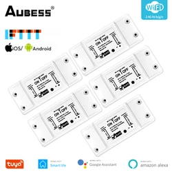 AUBESS DIY Smart Light WiFi Switch Tuya Smart Life APP Wireless Remote Control Smart Home Breaker Works With Alexa Google Home