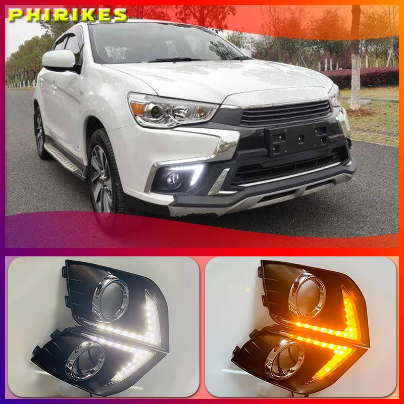 Светодиодные дневные ходовые огни для Mitsubishi Outlander Sport ASX RVR 2016 2017 2018 2019 DRL
