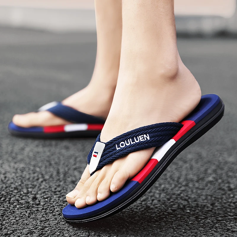 Herren-Hausschuhe, Sommer-Flip-Flops im neuen Stil, weiche Sohle, bequeme, offene Zehen-Hausschuhe, geeignet für Spaziergänge im Innen- und Außenbereich, Summe – Detail 15