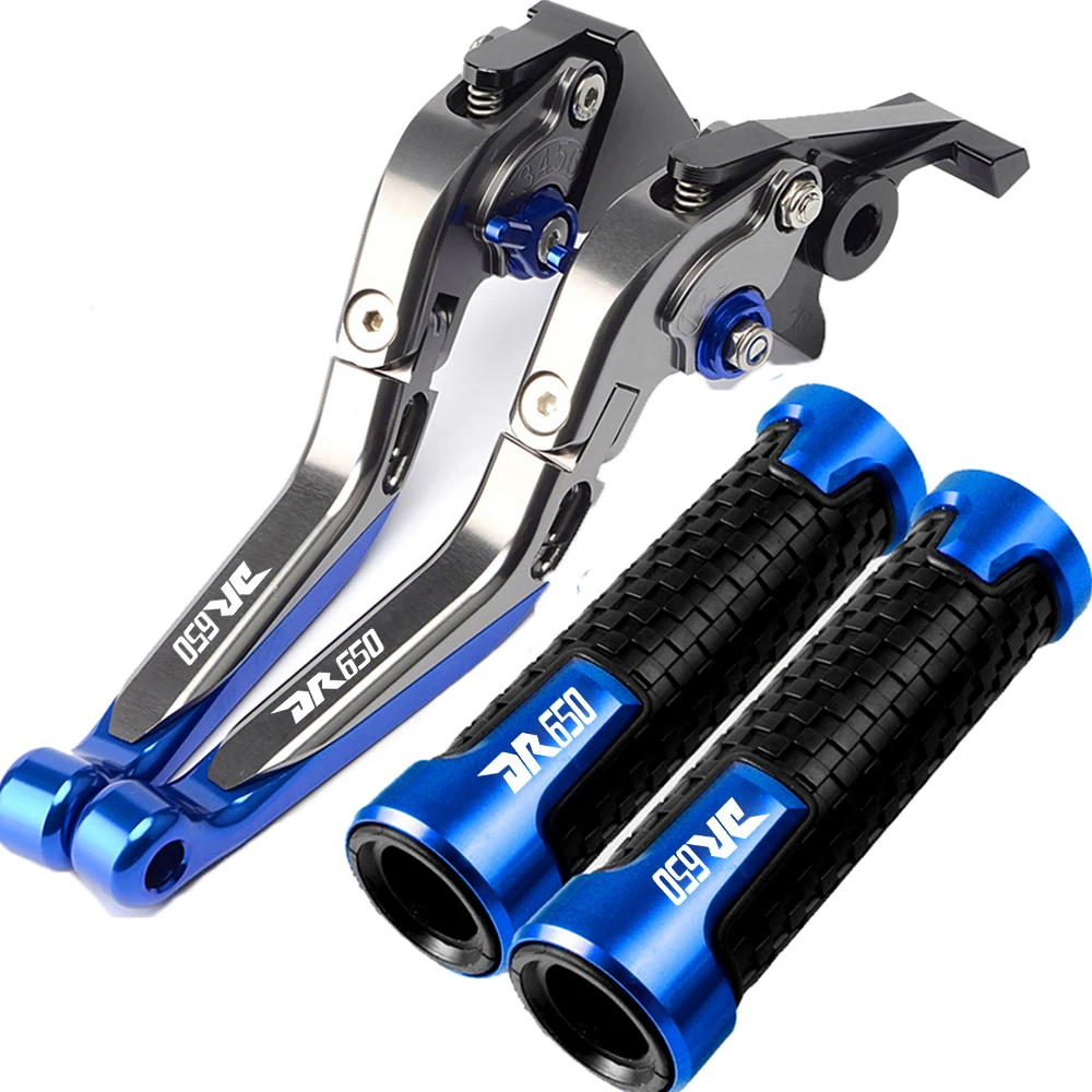 

For SUZUKI DR650S DR650 S SE DR 650SE Motorcycle Adjustable Brake Clutch Levers Handlebar Handle Grips 1994-2010 1995 1996 1997
