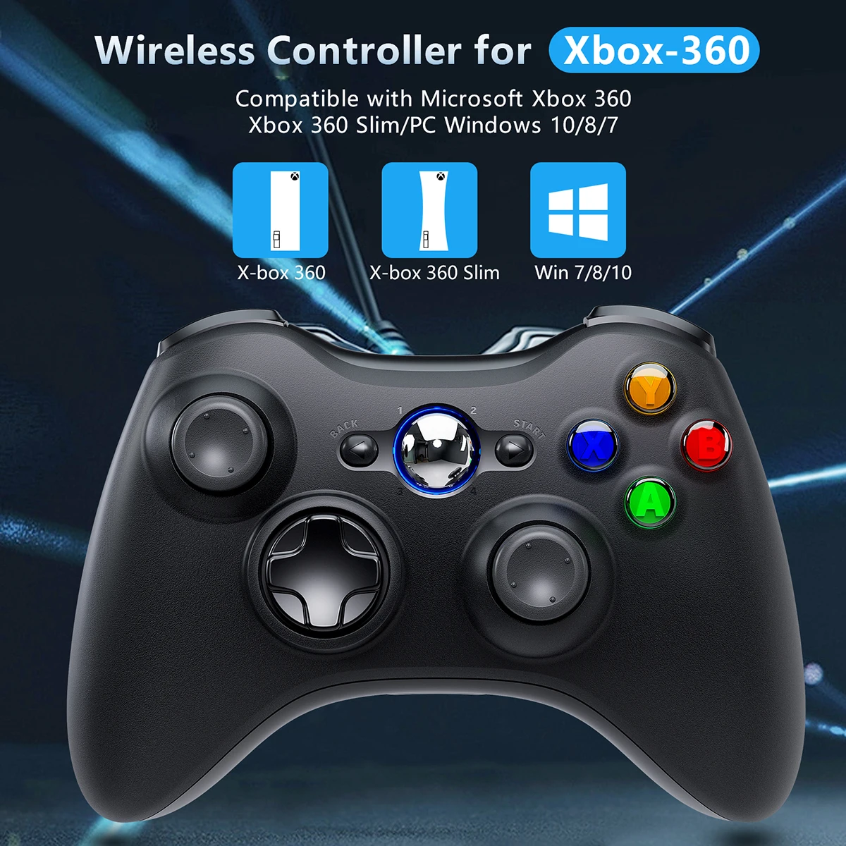 For Xbox 360 Controller 2.4g Wireless Gamepad Joystick For Microsoft Xbox360  For Pc Windows 7/8/10 Game Controller Joypad - Gamepads - AliExpress