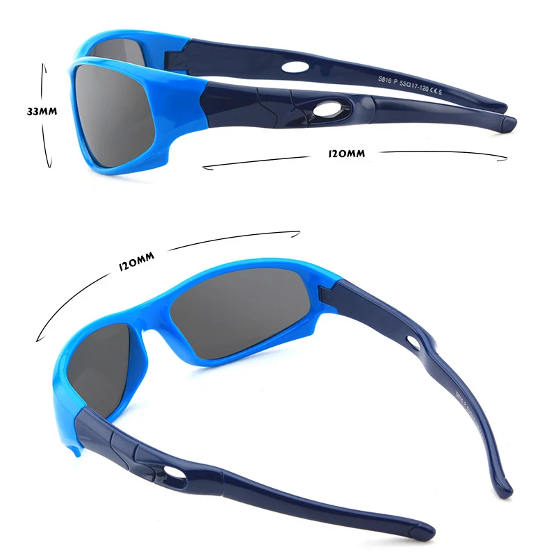 Children's Polarized Sunglasses Baby Child Care UV Glasses Security silica gel frame Brand Sun Glasses Silicone Temple For Kids