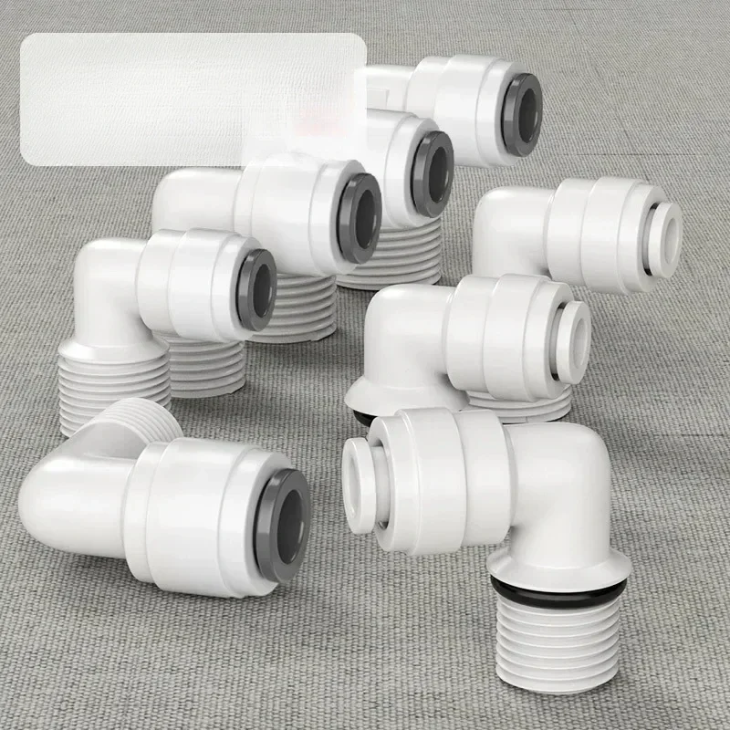 BSP Male Female 1/4" 3/8" OD Tube Hose Straight Elbow Tee POM Connector for Drinking Water Purifies RO Filter Reverse Osmosis System pipe fitting