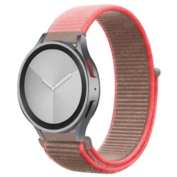 Premium Nylon Loop Sports Band - Durable & Comfortable Strap for Smartwatches (53 Neon Pink)