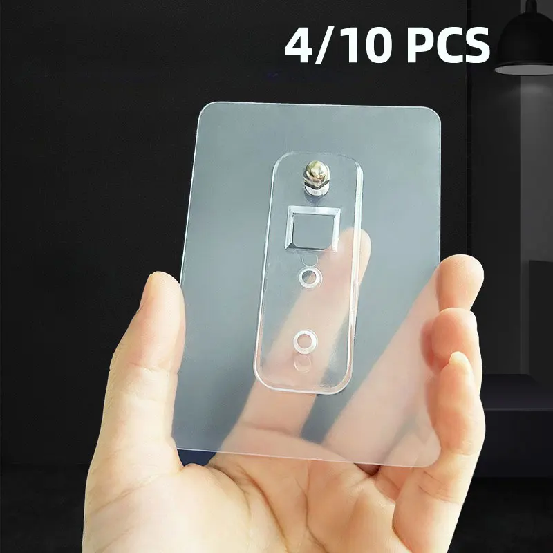 4/10PCS Non Punched Self-adhesive Screw Sticker Adhesive Strong Non Nail Wall Frame Fixing Screw Hook Storage Rack Fixing