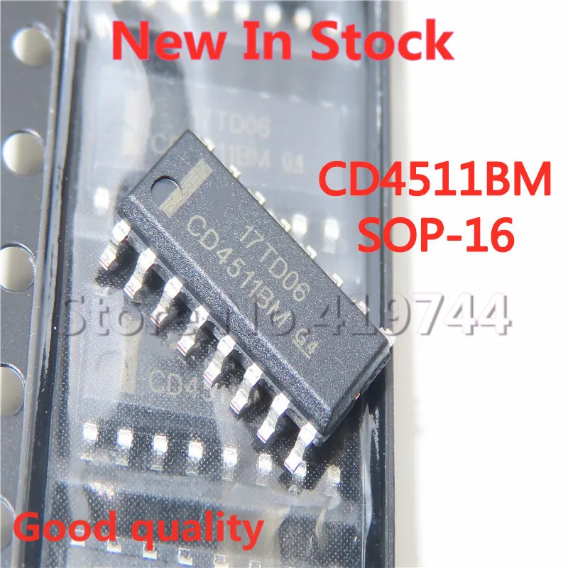 

10 шт./лот CD4511BM CD4511 SOP-16 SMD дисплей освещение новый оригинальный IC