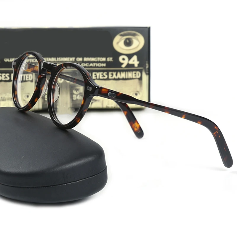 Herren Brillengestell Stil Brille Transparente Linse Johnny Depp Markendesigner Computer Männlich Vintage