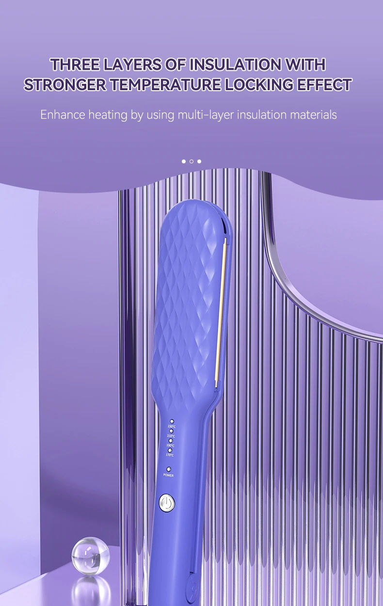 Description Picture 3 of itemHair Straightener 2 in 1 Mini Hair Curler Portable Hair Iron Professional Hair Straightener Curling Iron Styling Tools 220V