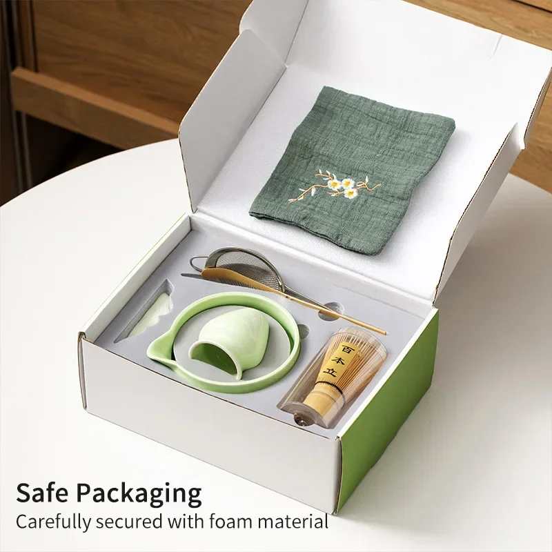 4/5/7/8PCS Whisk Set Matcha Tea Set for Making Matcha Latte Bamboo Whisk Bowl Teaspoon Sifter Teamaking Tool