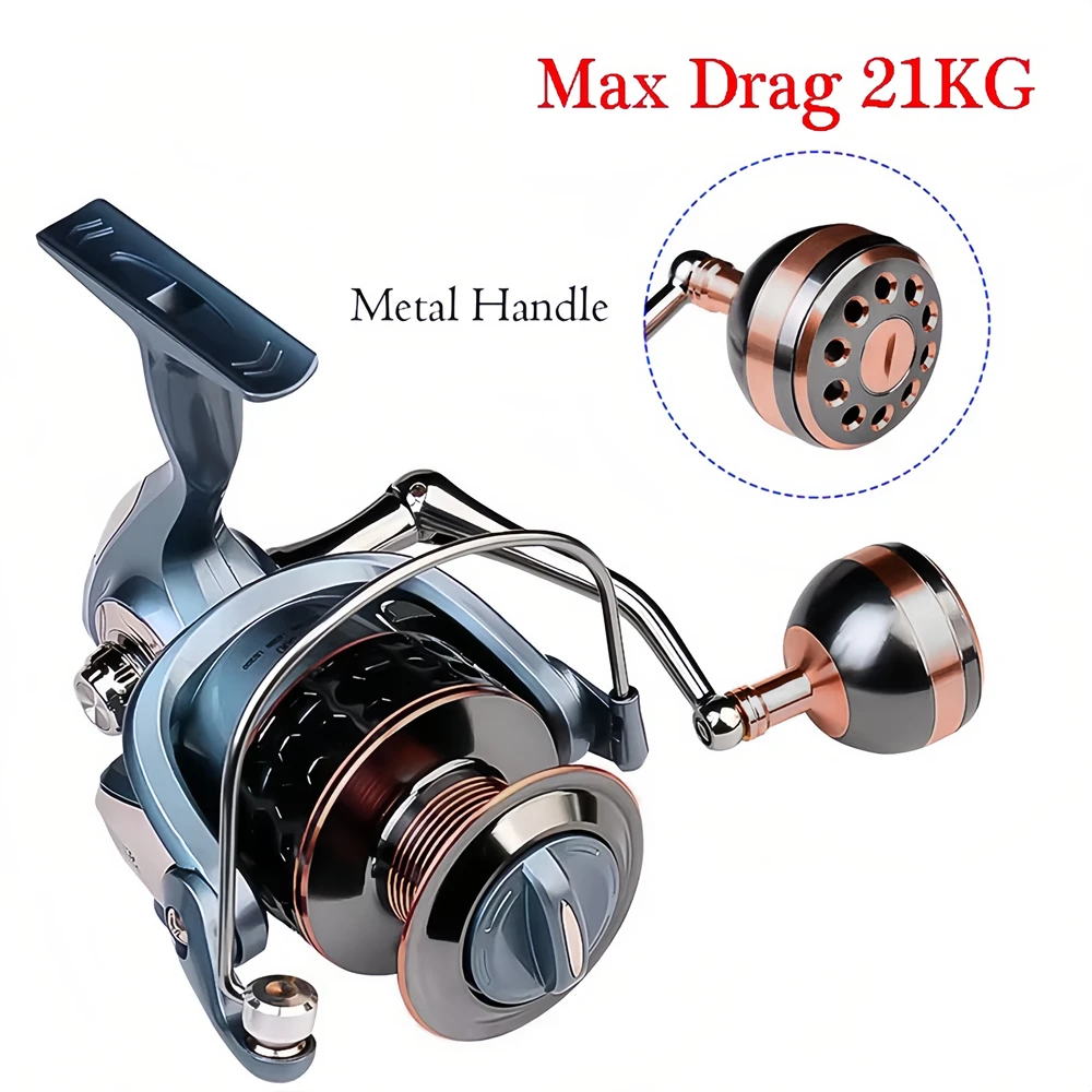 VWVIVIDWORLD,High Quality,Max Drag 21 KG,Fishing Reel,5.2:1 Gear Ratio,High Speed,Spinning Reel,Casting Reel,Carp For Saltwater 2