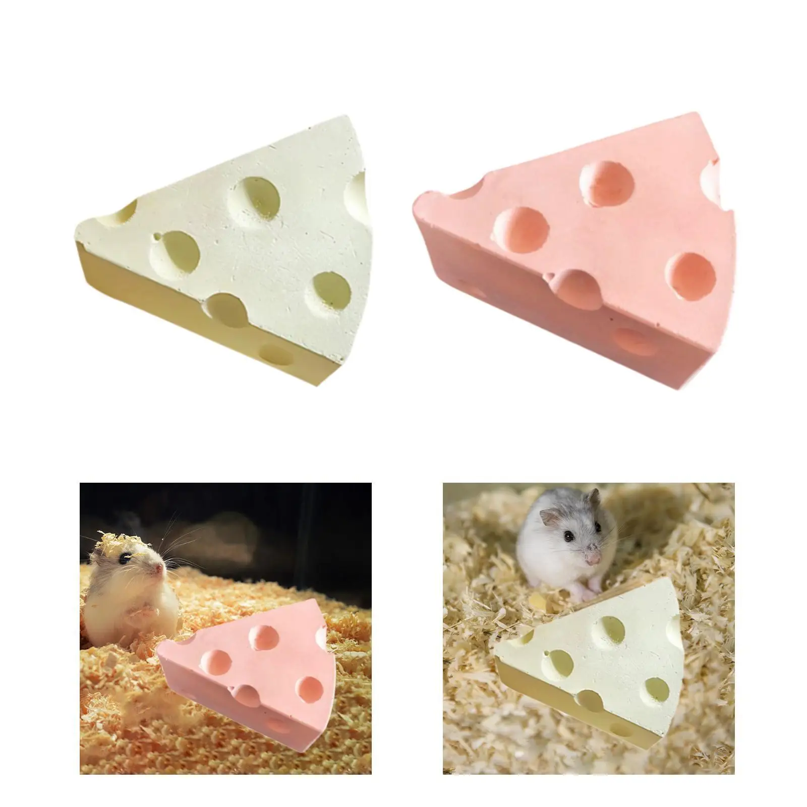 Hamster Grinding Stone Pet Dental Care Chinchilla Chews Toy Cheese Grinding