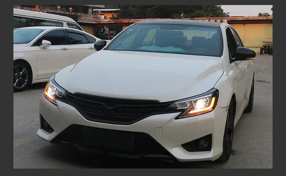 AKD Head Lamp for Toyota Reiz Mark X LED Headlight 2013-2017 Headlights Reiz DRL Turn Signal High Beam Angel Eye Projector Lens