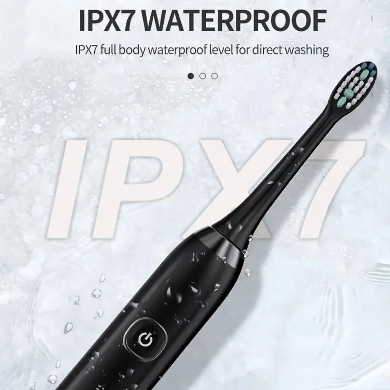 Smart Sonic Electric Toothbrush Ultrasound IPX7 Rechargeable Tooth Brush 5 Mode Smart Time Whitener Teethbrush HOMEFISH S100