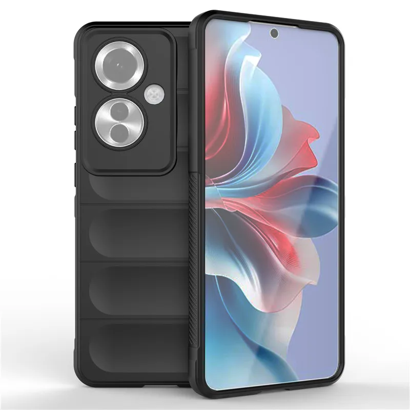 

For Oppo Reno11 F Cover For Oppo Reno11 F 5G Case 6.7 inch Rubber Shockproof Soft Silicone Protective Bumper For Oppo Reno11 F