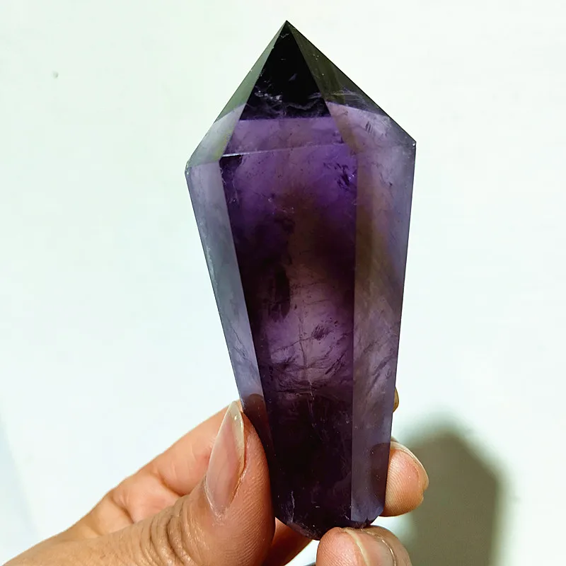Natural Amethyst Quartz Crystal Tower Home Real Stone Wicca Witchcraft Energy Wand Spiritual Chakra Reiki Healing Room Decortion 2