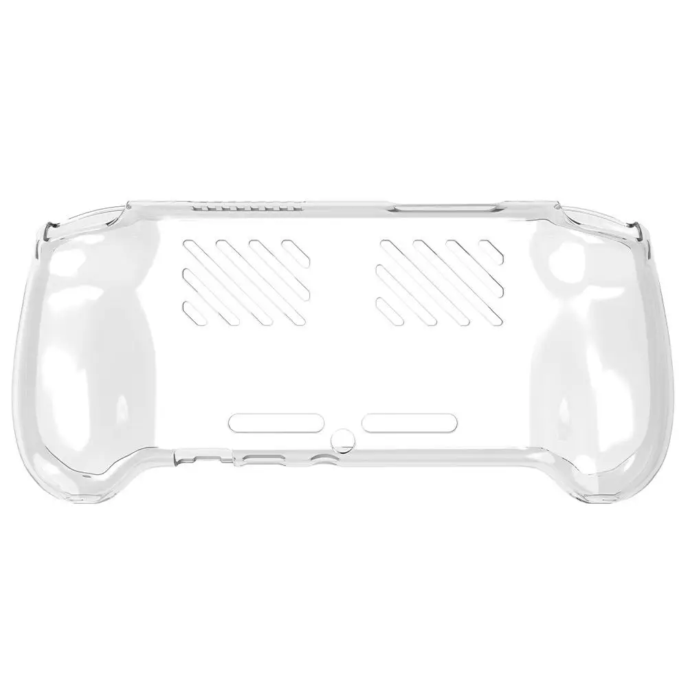ANBERNIC RG557 クリアパープル TPU保護ケース付き Transparent TPU Case For Anbernic RG557 Handheld Game