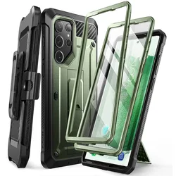Custodia completa ultra resistente con clip da cintura e protezione dello schermo integrata per Samsung Galaxy S23 Ultra (2023)