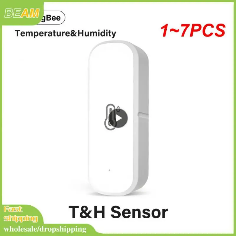 

1~7PCS /Wifi Thermostat Hygrometer Sensor Support Alexa Home Voice Control Indoor Temperature Sensor for Home Pool