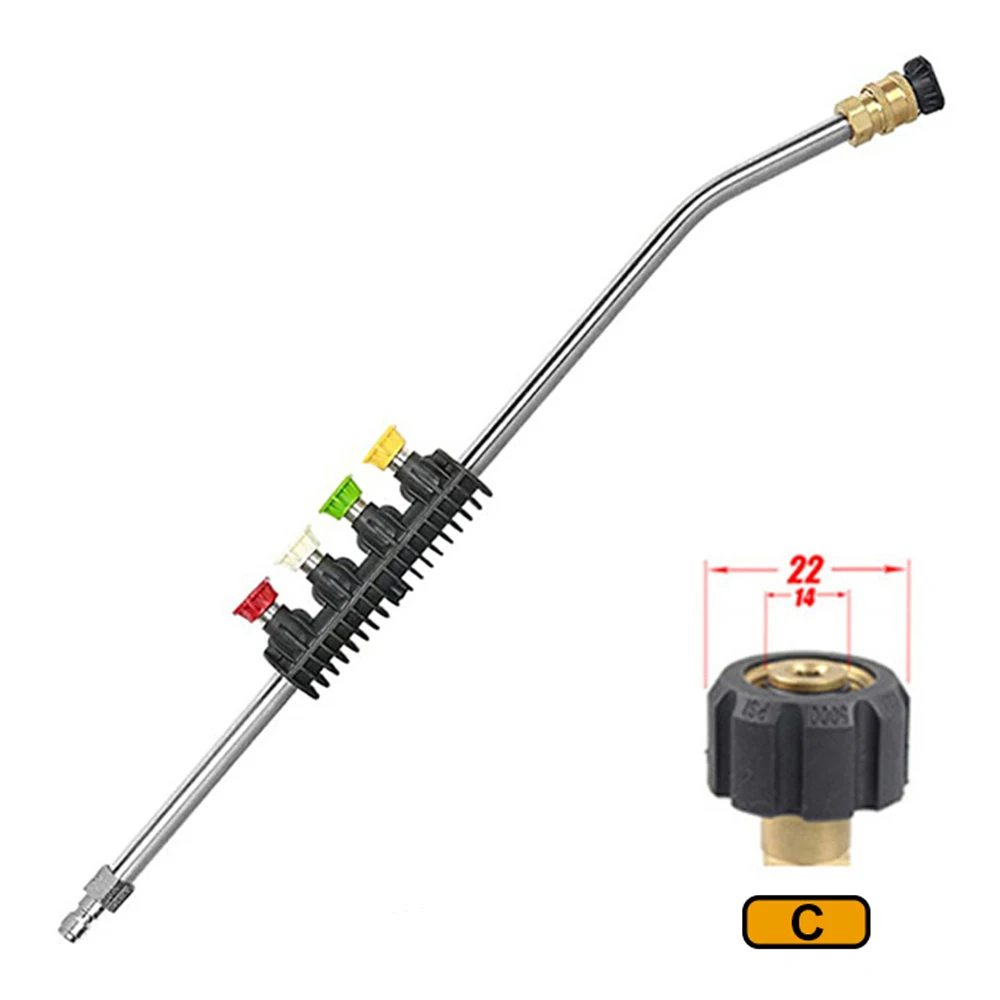 Power Pressure Washer Extension Wand U shape 5000Psi for gutters roof car bottom 
